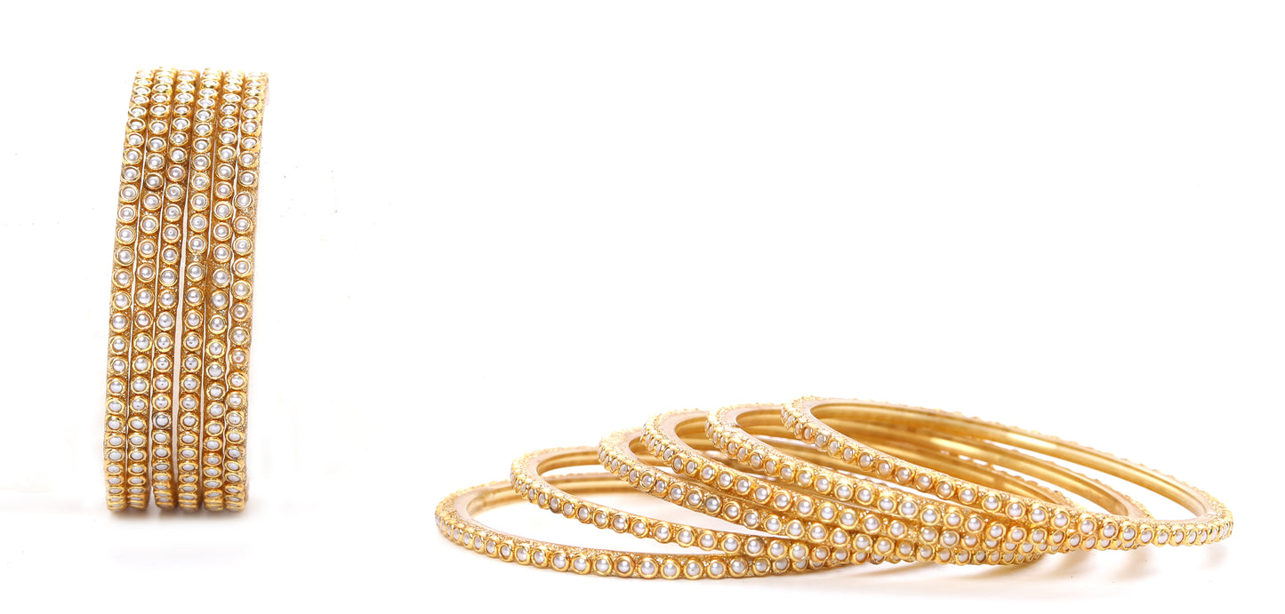 KOTTIAR CREATIONS ALL EYES ON YOUR HANDS Glass Bangles Set For Women and Girls With Kundan | Bangles For Women | Bangle Set | Glass Bangles For Women - Set of 12