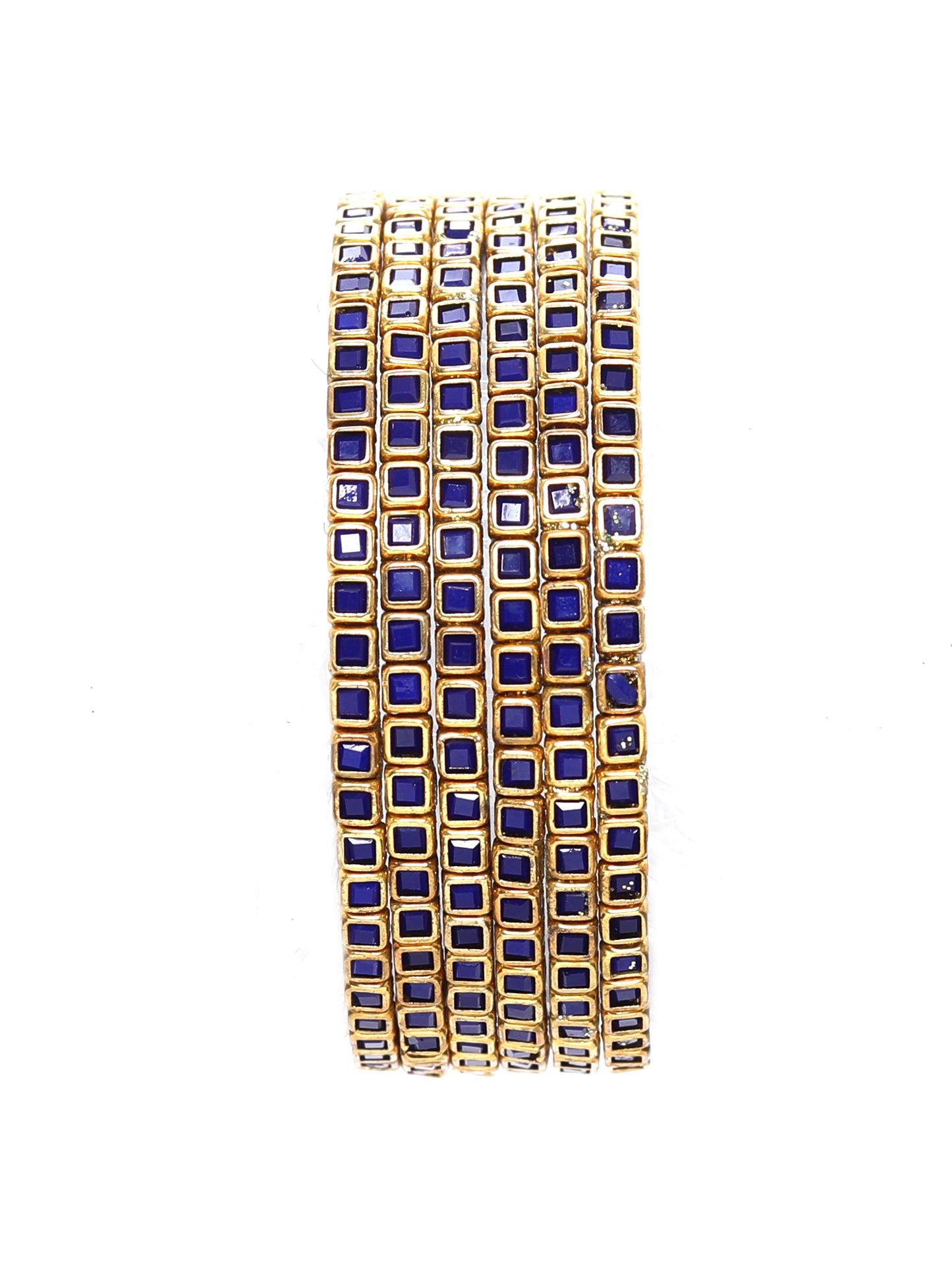 KOTTIAR CREATIONS ALL EYES ON YOUR HANDS Kundan Glass Bangle Set for Women – Perfect for Weddings, Festivals & Everyday Fashion (Pack of 12)