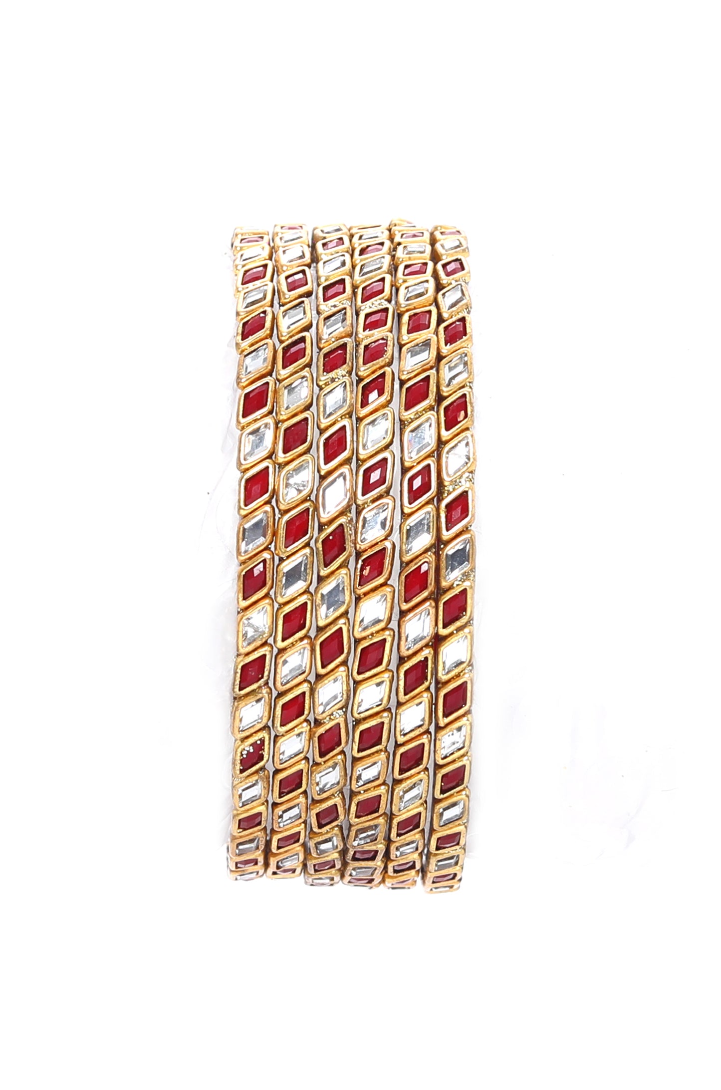 KOTTIAR CREATIONS® Zircon Gemstone Or Beads Studded worked Glossy Finished Glass Bangle Set For Women and Girls- Pack of 12
