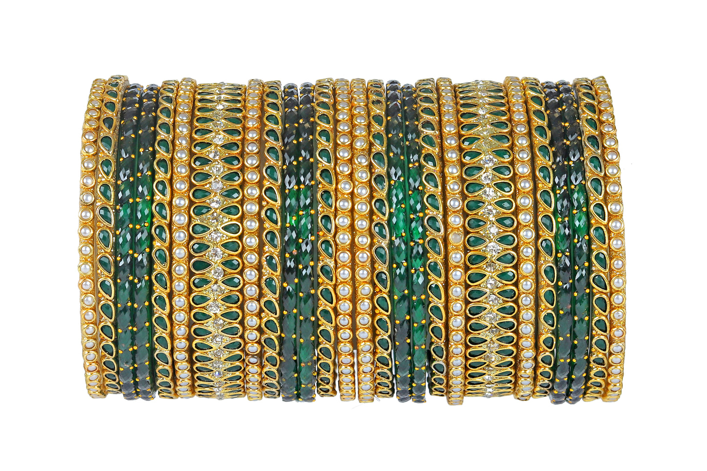 KOTTIAR CREATIONS ALL EYES ON YOUR HANDS Multicolor Traditional Glass Bangles Set- Pack Of 26 for Womens and Girls