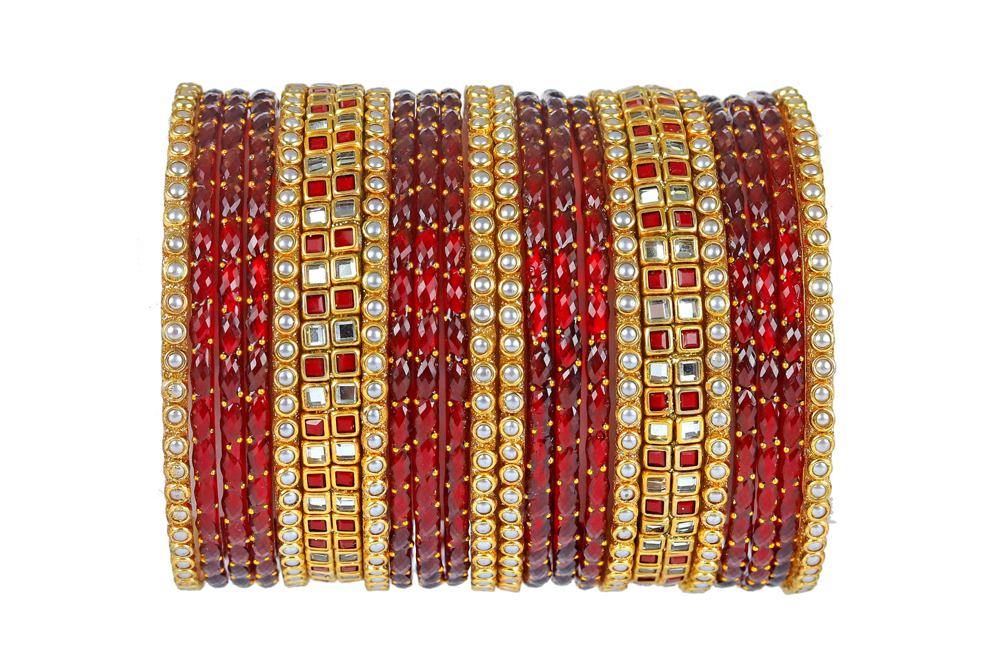 KOTTIAR CREATIONS ALL EYES ON YOUR HANDS Glass Bangles Set For Women & Girls | Glass Bangles | Traditional Bangles For Women- Pack of 22