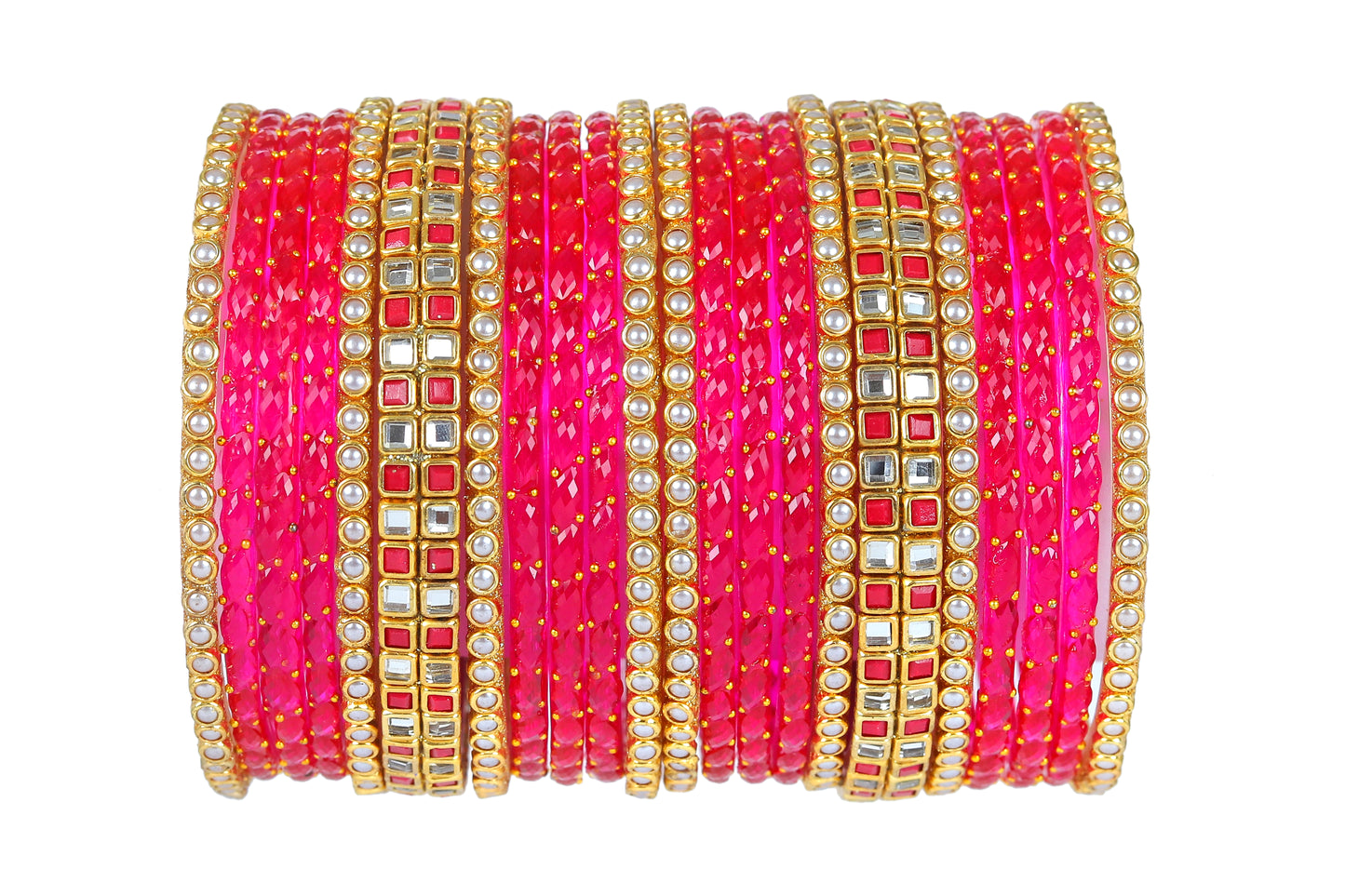 KOTTIAR CREATIONS ALL EYES ON YOUR HANDS Glass Bangles Set For Women & Girls | Glass Bangles | Traditional Bangles For Women- Pack of 22