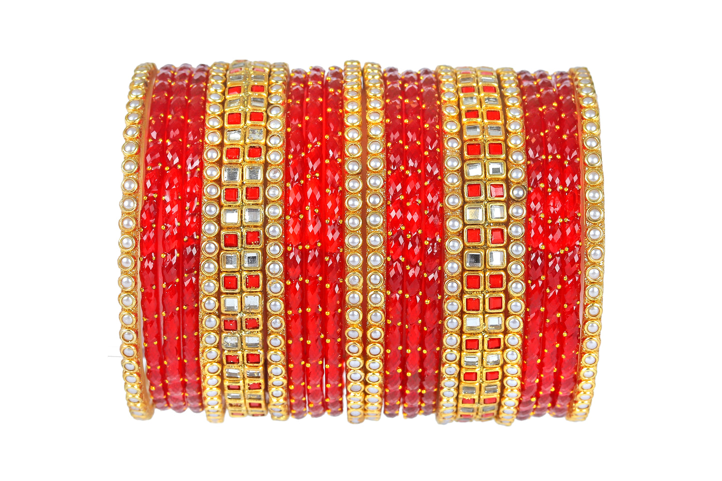 KOTTIAR CREATIONS ALL EYES ON YOUR HANDS Glass Bangles Set For Women & Girls | Glass Bangles | Traditional Bangles For Women- Pack of 22
