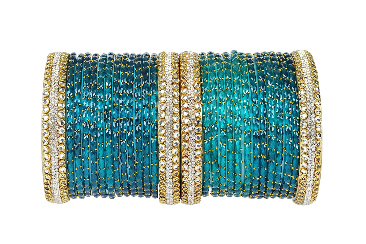 KOTTIAR CREATIONS ALL EYES ON YOUR HANDS Handcrafted Glass Bangle Set for Women – Bridal, Festival, & Party Wear – Traditional Indian Jewelry in Multiple Colors & Sizes (Pack of 28)
