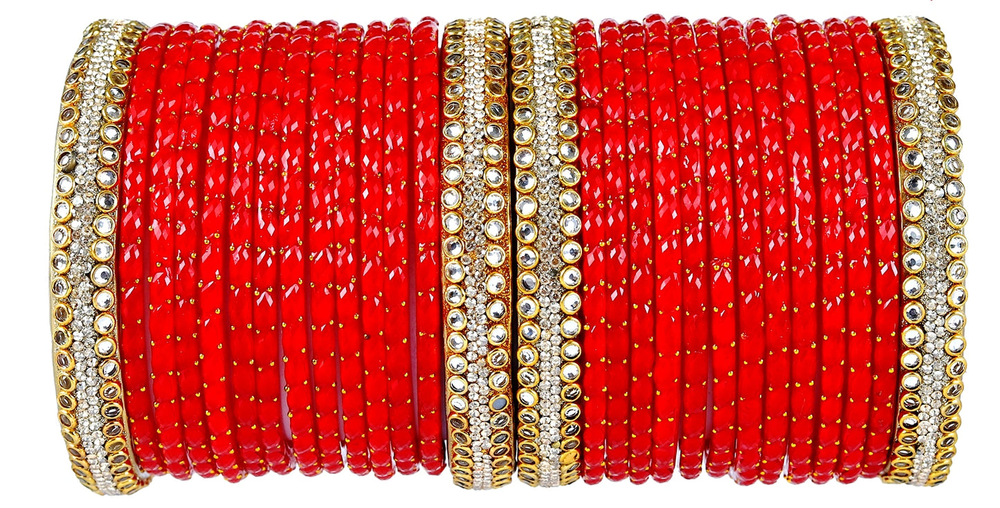 KOTTIAR CREATIONS ALL EYES ON YOUR HANDS Handcrafted Glass Bangle Set for Women – Bridal, Festival, & Party Wear – Traditional Indian Jewelry in Multiple Colors & Sizes (Pack of 28)
