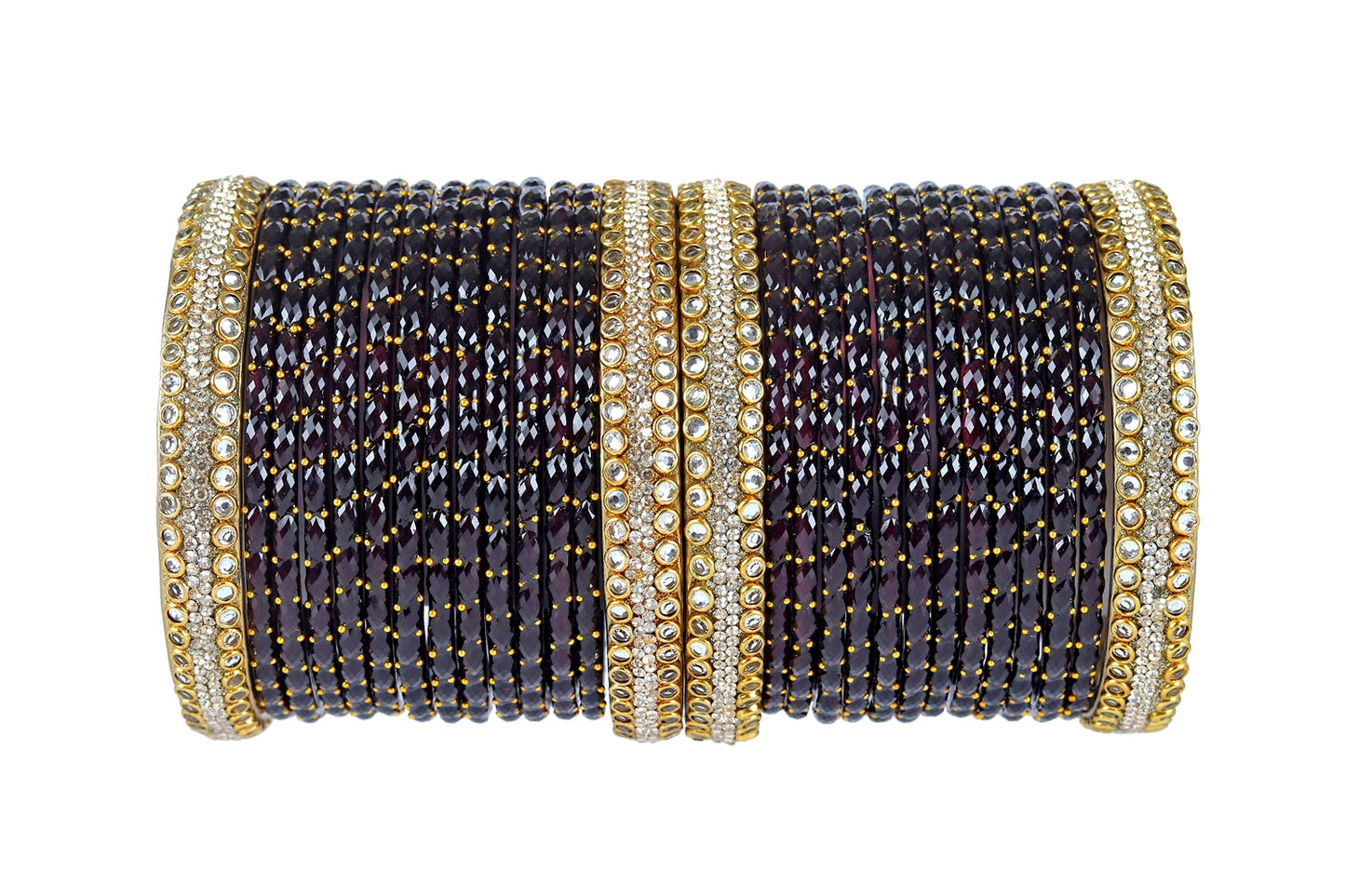 KOTTIAR CREATIONS ALL EYES ON YOUR HANDS Handcrafted Glass Bangle Set for Women – Bridal, Festival, & Party Wear – Traditional Indian Jewelry in Multiple Colors & Sizes (Pack of 28)