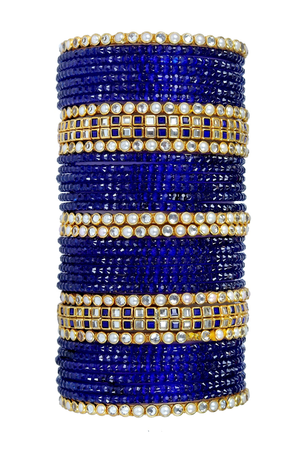 KOTTIAR CREATIONS ALL EYES ON YOUR HANDS Glossy Finished Fancy Glass Bangle Set For Women and Girls | Glass Bangles | Stylish Women's Bangles (Pack of 34)