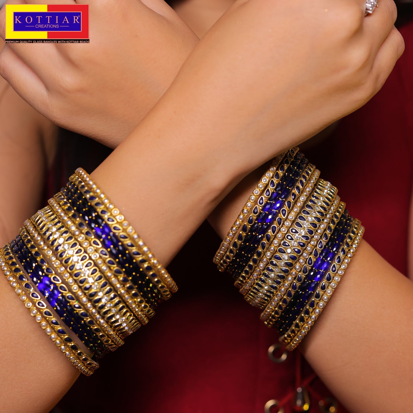 KOTTIAR CREATIONS ALL EYES ON YOUR HANDS Multicolor Traditional Glass Bangles Set- Pack Of 26 for Womens and Girls