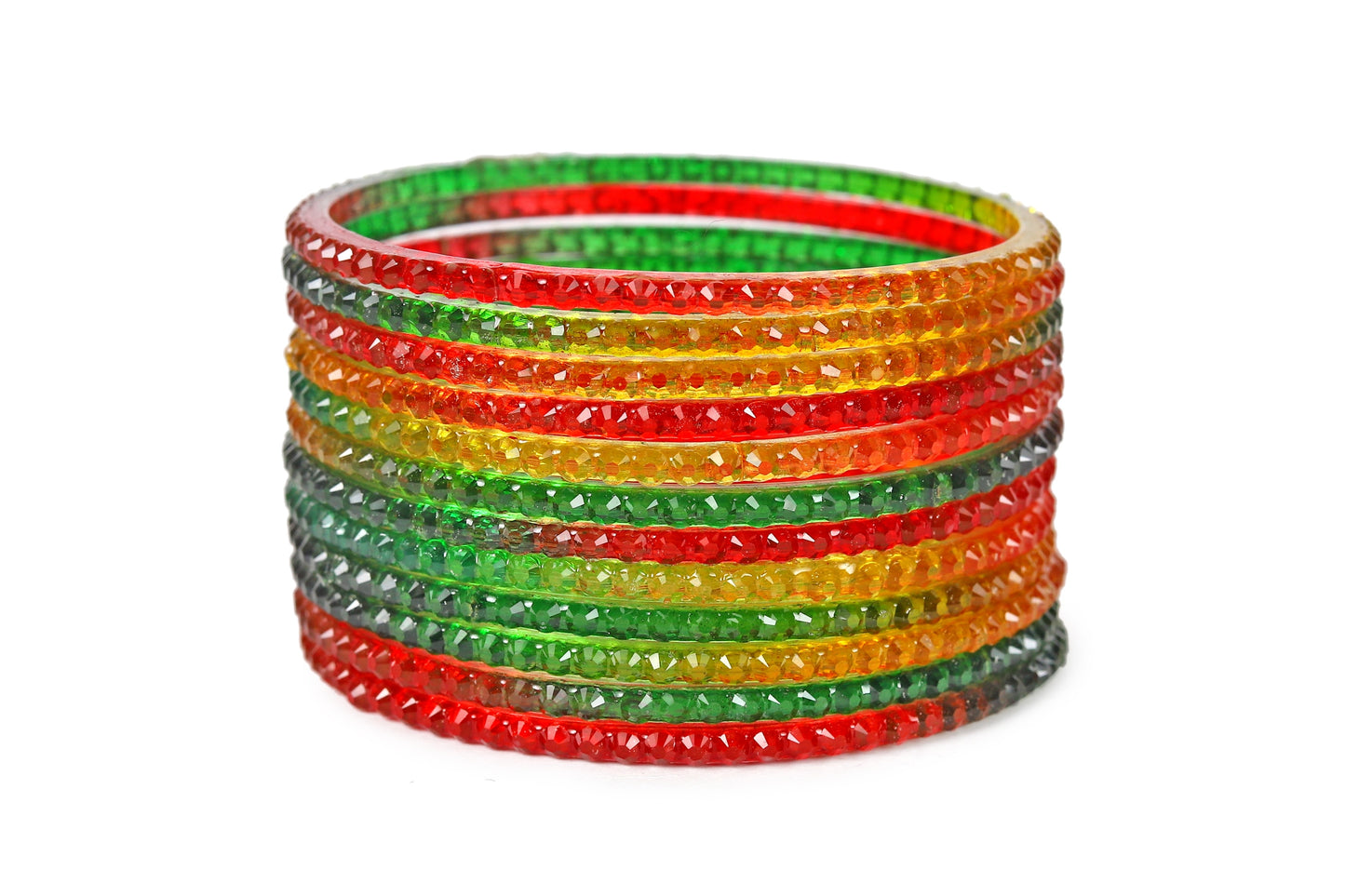 KOTTIAR CREATIONS ALL EYES ON YOUR HANDS Glass Bangle Set for Women – Perfect for Weddings, Festivals & Everyday Fashion (Pack of 12)