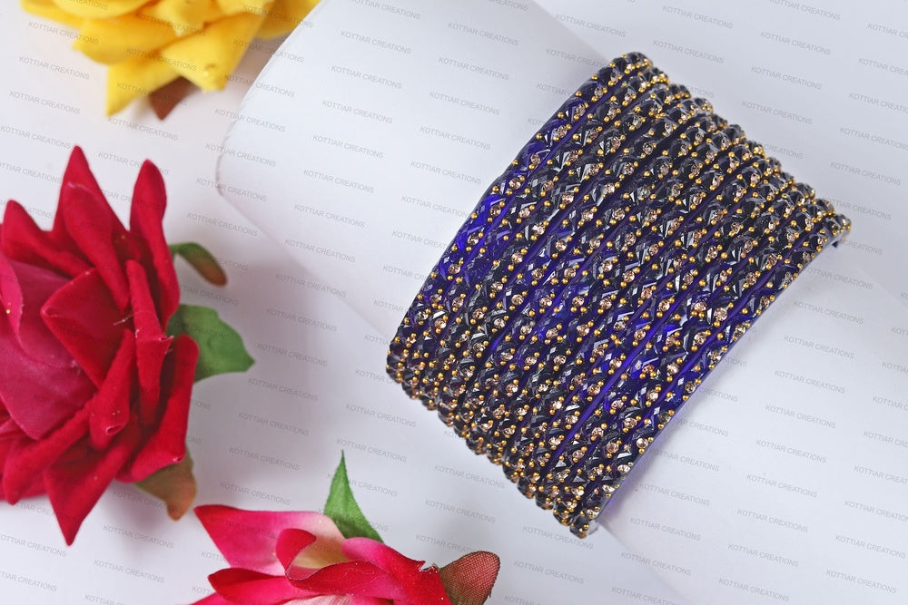 KOTTIAR CREATIONS Glass Bangles Set for Women - Pack of 12 | Traditional Indian Bangle Bracelets | Multi-Color Ethnic Jewelry | Handcrafted for Weddings, Festivals, & Gifts