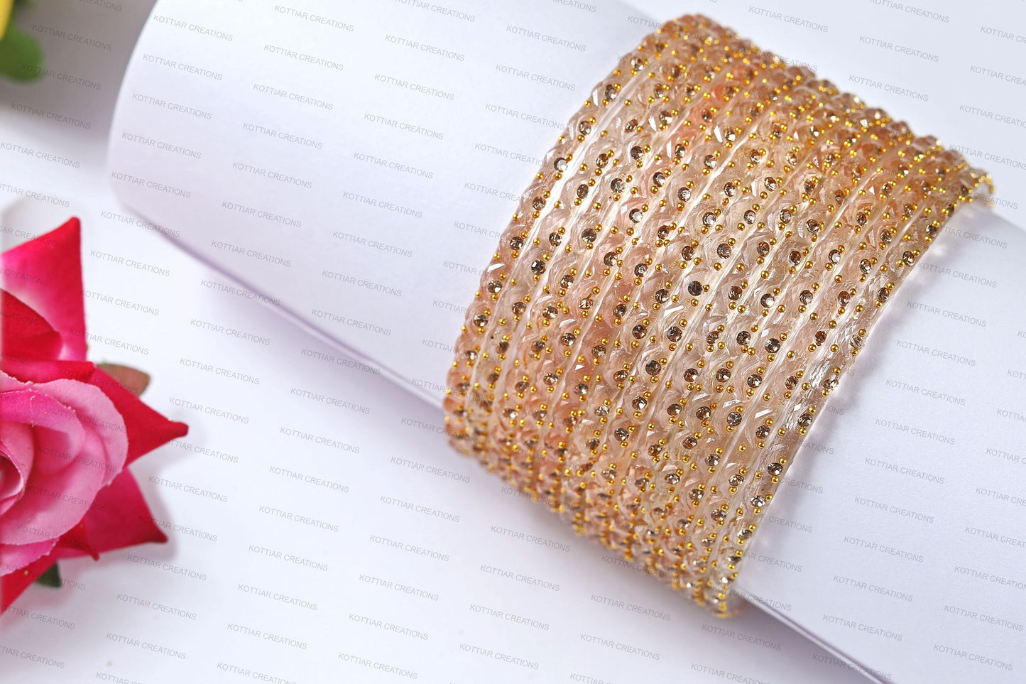 KOTTIAR CREATIONS Glass Bangles Set for Women - Pack of 12 | Traditional Indian Bangle Bracelets | Multi-Color Ethnic Jewelry | Handcrafted for Weddings, Festivals, & Gifts