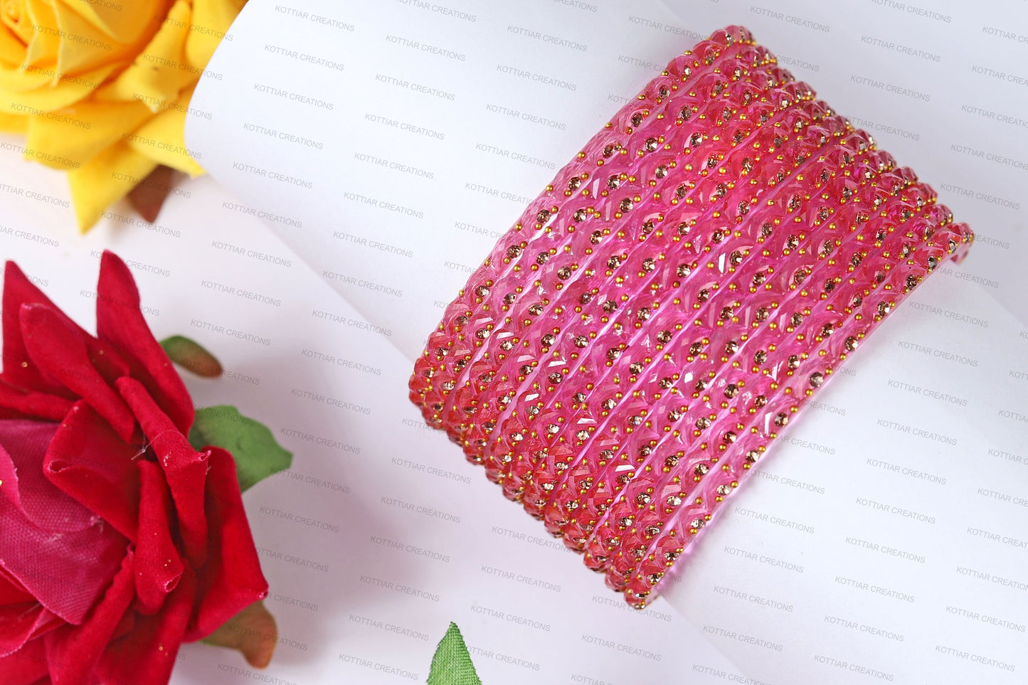 KOTTIAR CREATIONS Glass Bangles Set for Women - Pack of 12 | Traditional Indian Bangle Bracelets | Multi-Color Ethnic Jewelry | Handcrafted for Weddings, Festivals, & Gifts