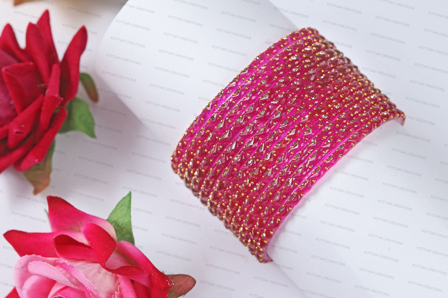 KOTTIAR CREATIONS Glass Bangles Set for Women - Pack of 12 | Traditional Indian Bangle Bracelets | Multi-Color Ethnic Jewelry | Handcrafted for Weddings, Festivals, & Gifts