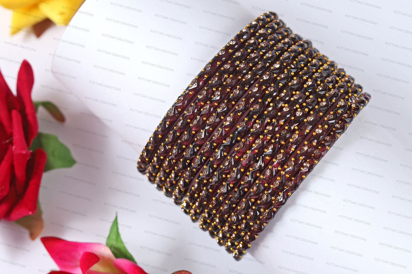 KOTTIAR CREATIONS Glass Bangles Set for Women - Pack of 12 | Traditional Indian Bangle Bracelets | Multi-Color Ethnic Jewelry | Handcrafted for Weddings, Festivals, & Gifts