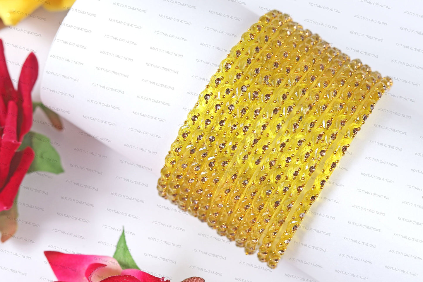 KOTTIAR CREATIONS Glass Bangles Set for Women - Pack of 12 | Traditional Indian Bangle Bracelets | Multi-Color Ethnic Jewelry | Handcrafted for Weddings, Festivals, & Gifts