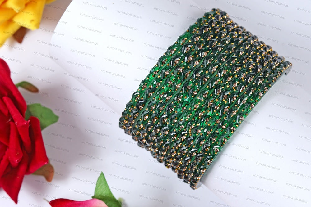 KOTTIAR CREATIONS Glass Bangles Set for Women - Pack of 12 | Traditional Indian Bangle Bracelets | Multi-Color Ethnic Jewelry | Handcrafted for Weddings, Festivals, & Gifts