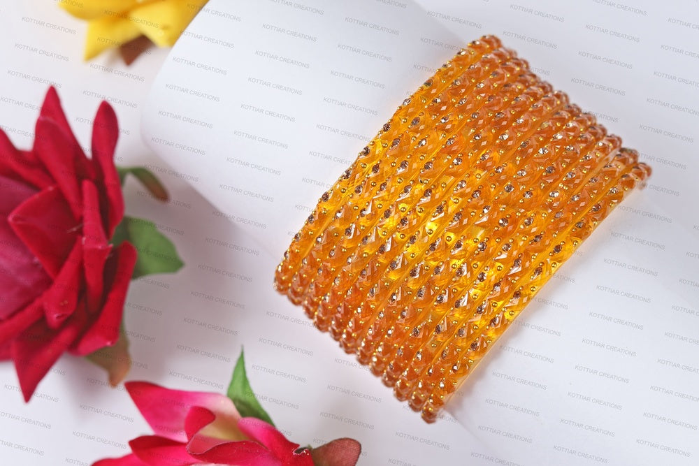 KOTTIAR CREATIONS Glass Bangles Set for Women - Pack of 12 | Traditional Indian Bangle Bracelets | Multi-Color Ethnic Jewelry | Handcrafted for Weddings, Festivals, & Gifts