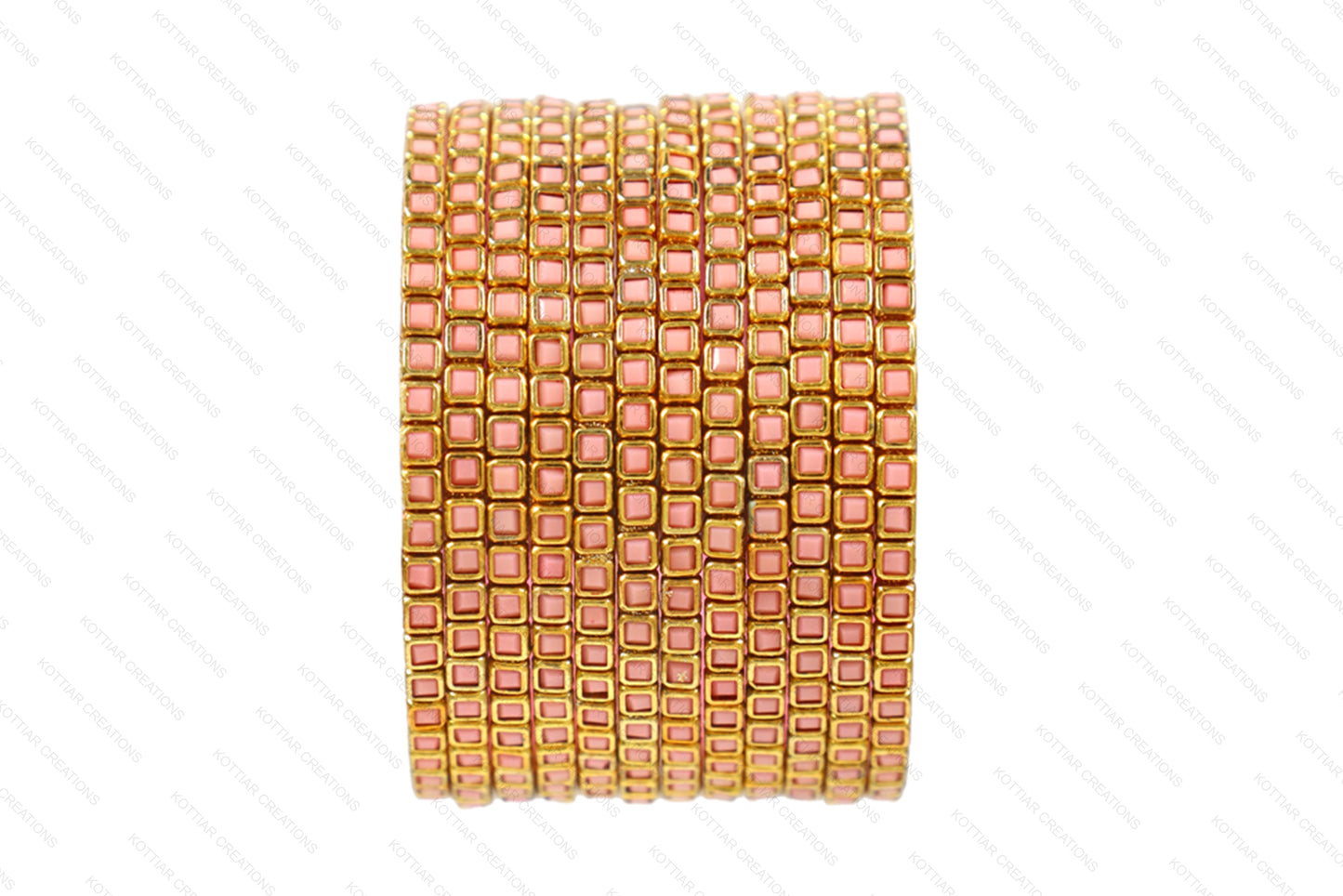 KOTTIAR CREATIONS ALL EYES ON YOUR HANDS Kundan Glass Bangle Set for Women – Perfect for Weddings, Festivals & Everyday Fashion (Pack of 12)