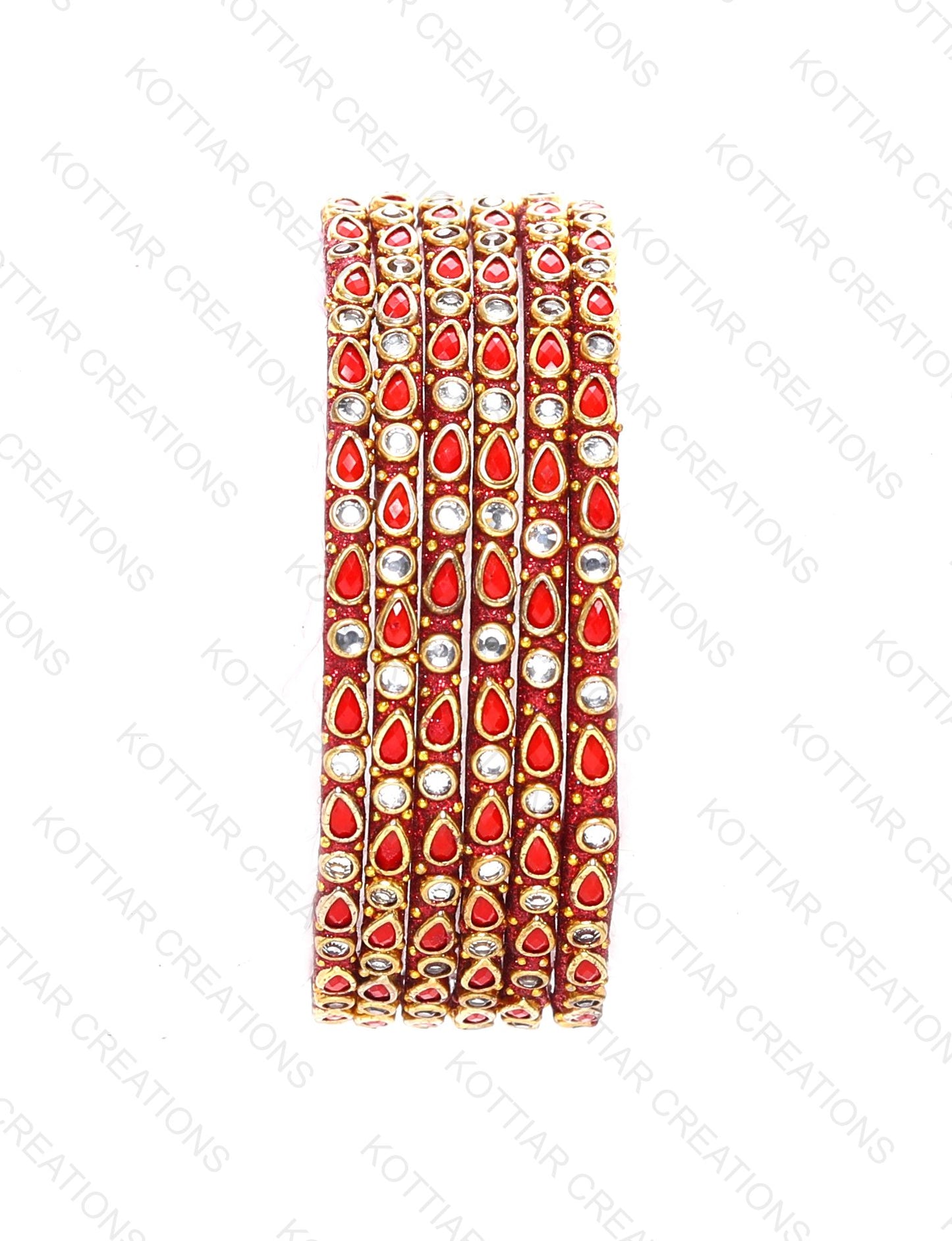 KOTTIAR CREATIONS ALL EYES ON YOUR HANDS Stones Studded Latest Fashion Jewellery Kundan Glossy Glass Bangles Set For Women & Girls (Pack of 12)